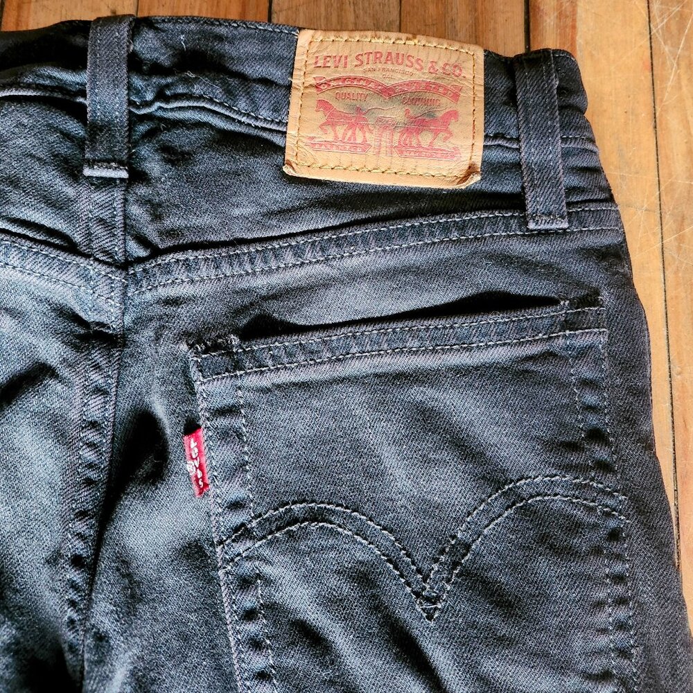 Levis 501 washed black jeans